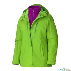 Wholesale Caribbean Green 3 in 1 Jacket