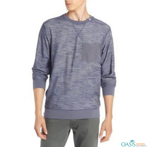 wholesale dark grey full sleeve sweatshirt