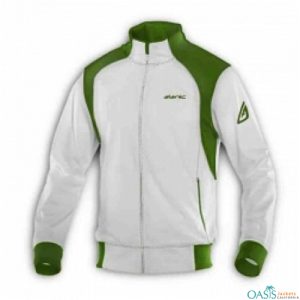 Green White Racer Jacket