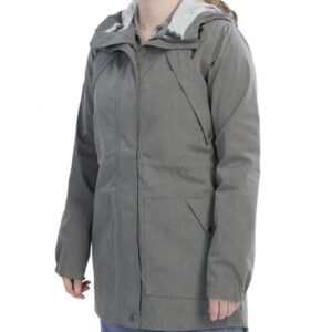 Grey Monotone Heather Rain Jacket