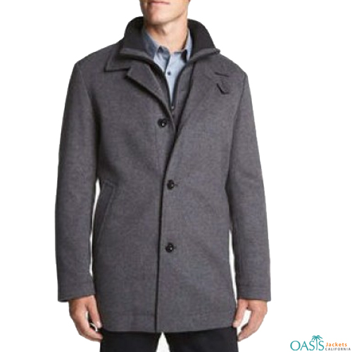 Grey Stylish Gentleman Coat Supplier