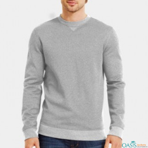 Grey round neck sweatshirt