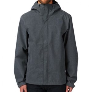 High Neck Heather Rain Jacket