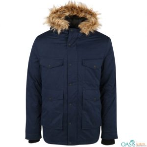 navy blue parka jacket wholesale