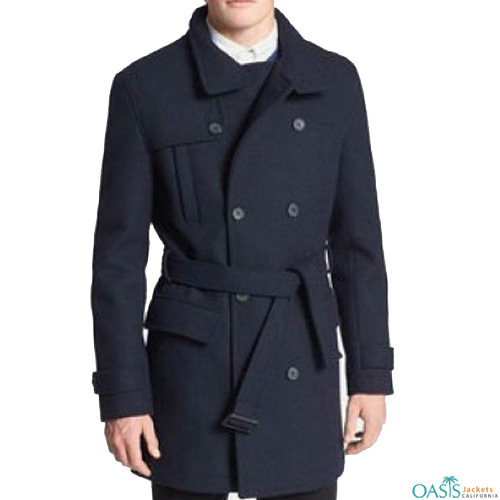 Navy Blue Style Trench Coat