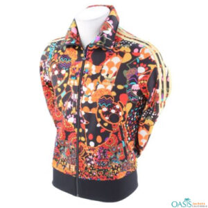 Orange Bold Logo Sublimation Jacket