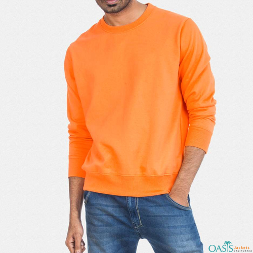 Orange full sleeve sweatshirt