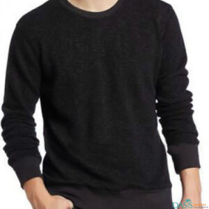 Plain black full sleeve sweatshirt