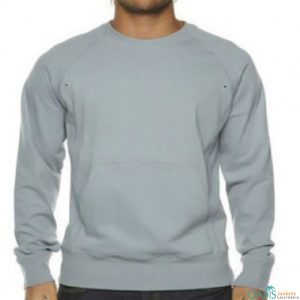 Powder blue V-neck sweatshirt