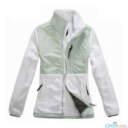 radiant white polar fleece jacket