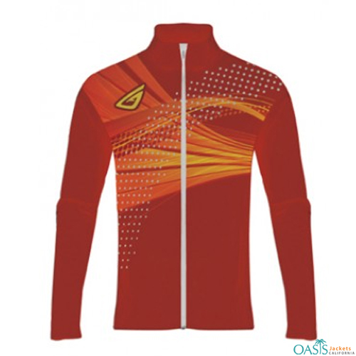 Red and Yellow Customized Sublimation Jacket