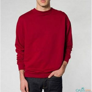 Red full sleeve sweatshirt