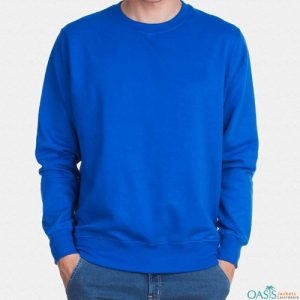 Royal blue full sleeve sweatshirt