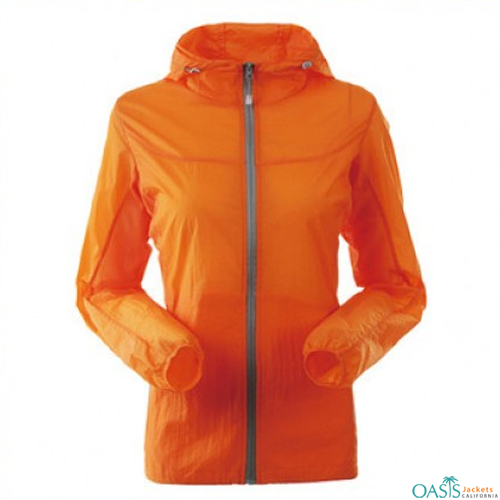 Sunset Orange Running Jacket Manufacturer in USA, UK