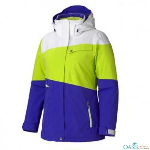 violet blue ski jacket supplier
