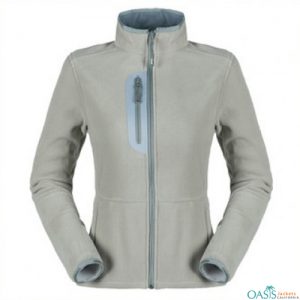 Whitish Grey Smart Fleece Jacket