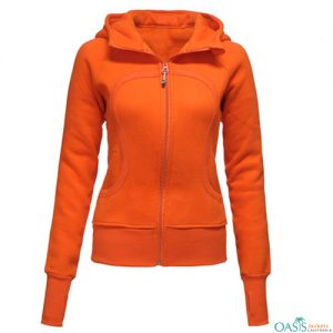 Zesty Orange Hoodie Jacket
