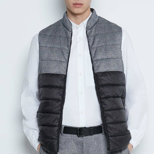 Antique Grey Hooded Vest Manufacturer