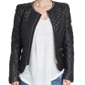 Wholesale Fitted Black Quilted Jacket