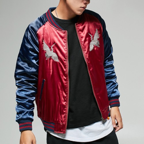 Satin Baseball Jacket