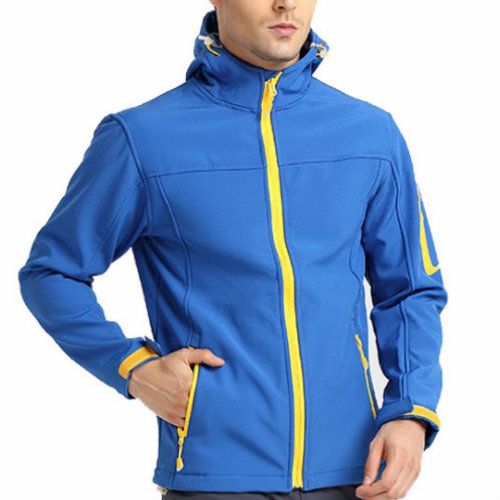 Blue Blocked Green Piped Jacket Manufacturer