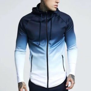 Wholesale Blue & White Sports Jackets Manufacturer