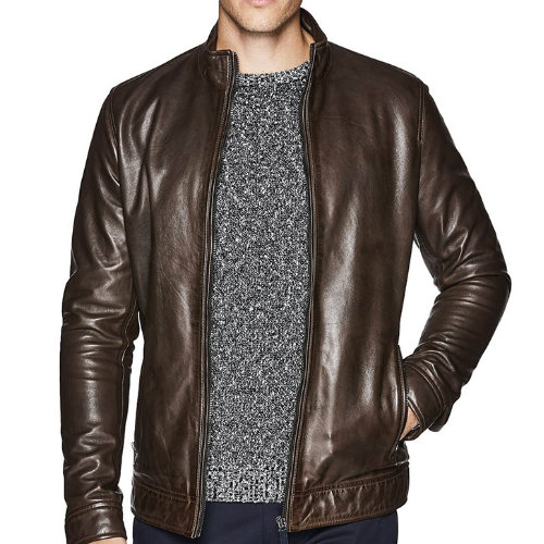 Wholesale Good Quality Brown Leather Jacket Manufacturer