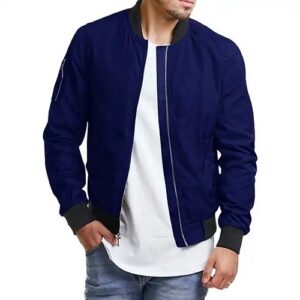 classy blue mens bomber jacket manufacturer