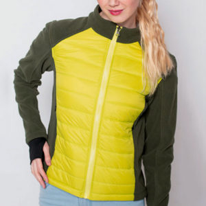 Corn Yellow And Grey Down Jackets Manufacturer