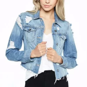Wholesale Cropped And Ripped Denim Jacket Manufacturers