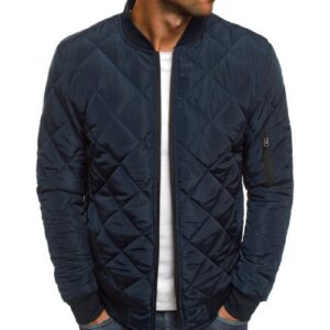 Wholesale Dark Blue Quilted Jacket