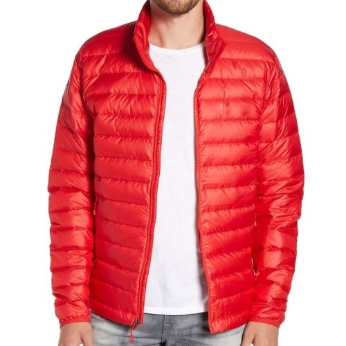 Fashionable Red Micro Jacket Supplier