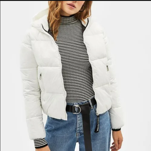 Icy White Quilted Jacket Suppliers