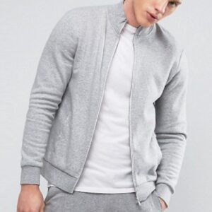 Wholesale Light Grey Track Jacket