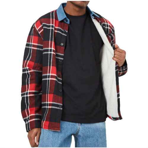 wholesale contrast collar melange varsity jackets