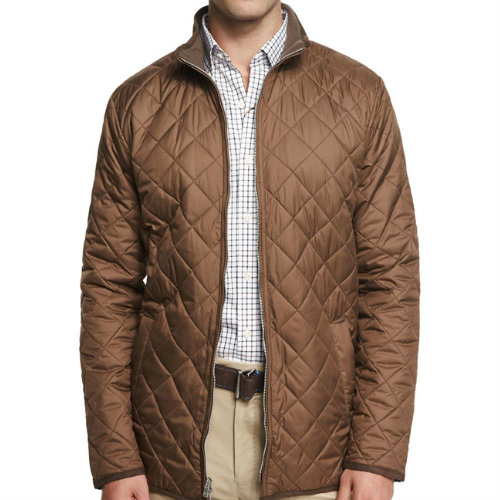 Wholesale Sophisticated Brown Quilted Jacket