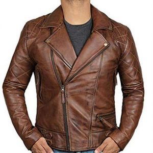 Striking Brown Leather Jacket Manufacturer