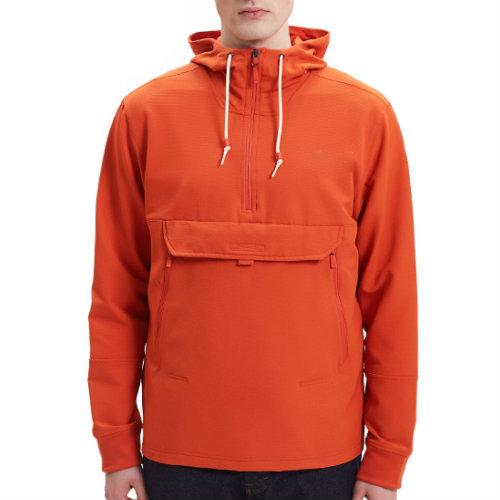 Orange Pull Over Fleece Jacket Manufacturer