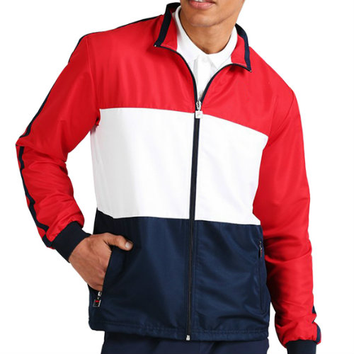 red and white fitness jacket manufacturer