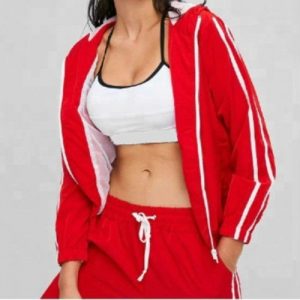 Wholesale Red Fullsleeve Style Sports Tracksuit