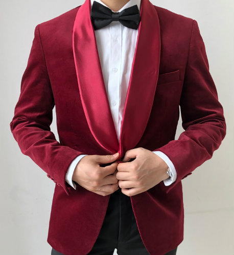 Red Padded Suit Jacket Manufacturer