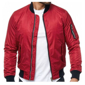 red satin bomber jacket manufacturers