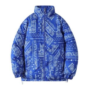 royal blue self printed jacket vendors