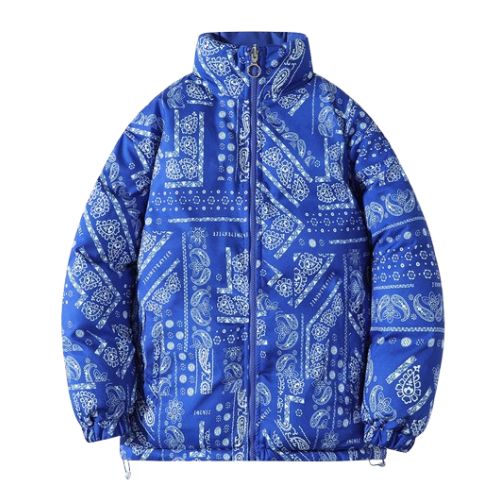 royal blue self printed jacket vendors