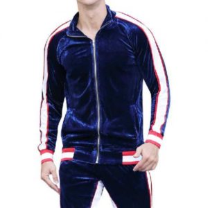 Soft Blue With White And Pink Tracksuit Supplier