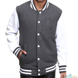 White And Grey Varsity Jacket