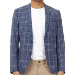 Wholesale Teal Blue Checked Flannel Jacket