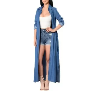 wholesale womens denim trench coat