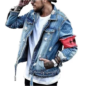 Zipper Men’s Denim Jacket Manufacturer