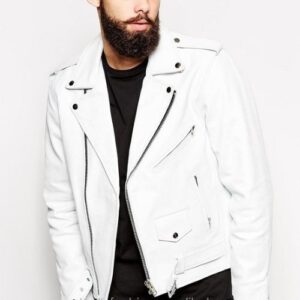 White Leather Jacket Wholesale